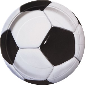 3D Football 9" Plates (8 Pack)